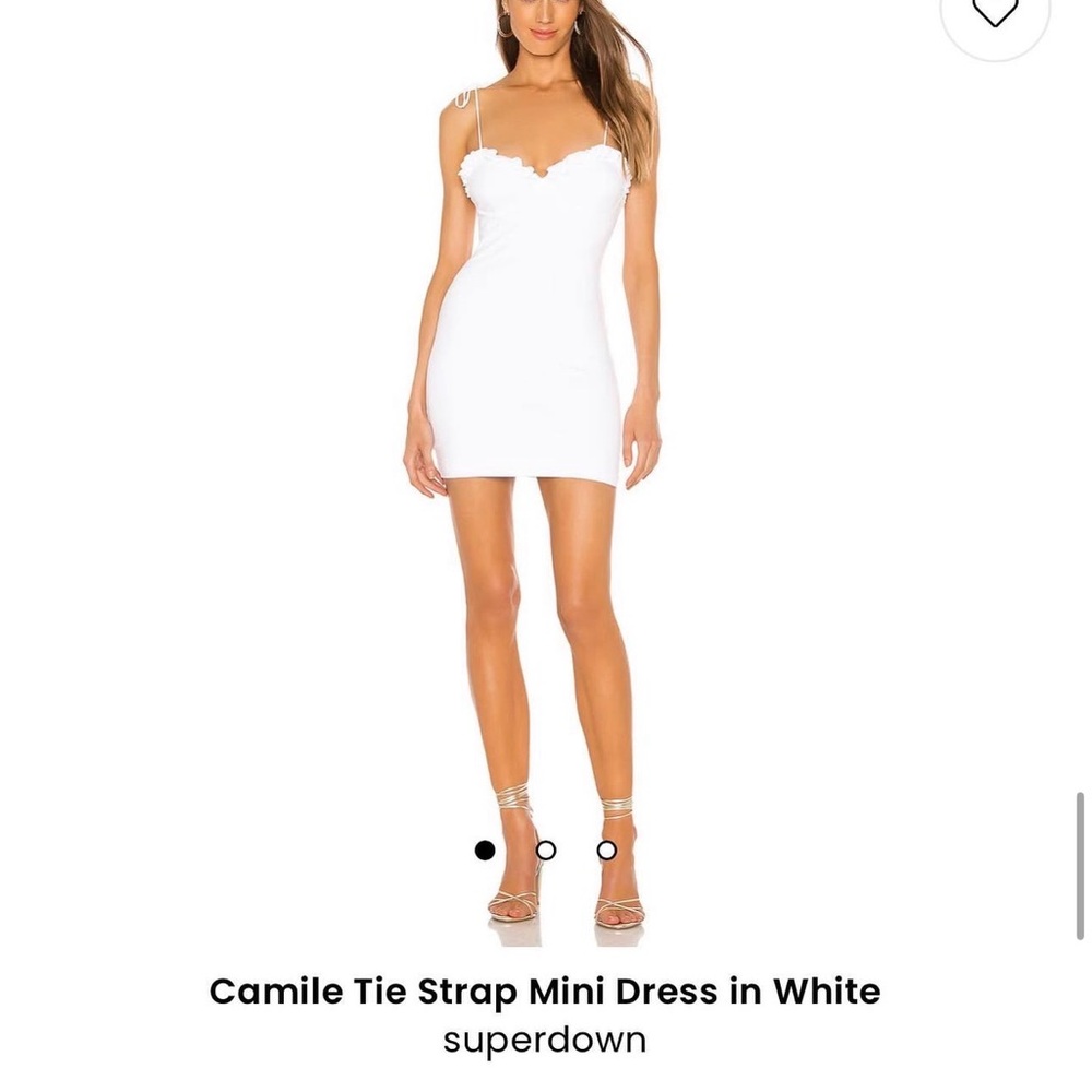 Superdown White Tie Strap Mini Dress NWOT